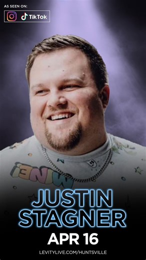 4.2K views · 21 reactions |  This Thursday catch social media sensation Justin Stagner live in Huntsville! Tickets are on sale now! ️ https://pulse.ly/vkfiufxkct #justinstagner #comedy #improv #huntsville | Huntsville Levity Live | Facebook