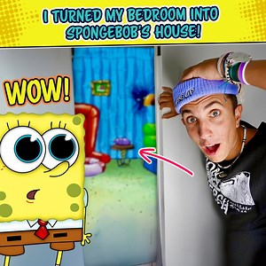 249K views · 5.8K reactions | Turned My Bedroom Into SpongeBob’s Room | MARKO | Facebook
