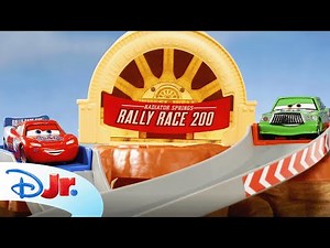 The Radiator Springs Rally Race! 🏁 | Lightning McQueen vs. Chick Hicks | Pixar Cars | ‪@disneyjr‬