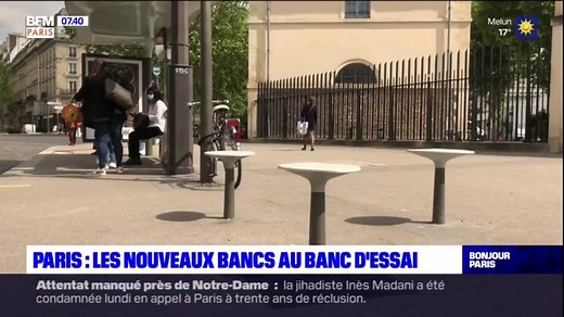 Paris: les nouveaux bancs au banc d'essai
