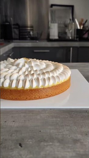 Tarte citron meringuée classique 🍋🍋‍🟩😍 #baking #recipe #pastry #tartecitronmeringuée #patisserie