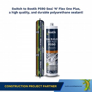 For construction and facade works, always remember to use Bostik P590 Seal ‘N’ Flex One Plus, a low modulus elastic polyurethane sealant that can cure even under influence of humidity to form a durable elastic bubble-free seal. Visit our website to learn more: https://www.bostik.com/philippines/en/ | BOSTIK