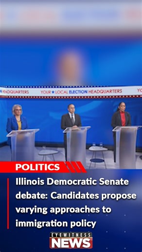Three Democratic contenders for an open Illinois U.S. Senate seat met for a head-to-head debate to discuss health care, the economy, and immigration. U.S. Rep. Robin Kelly, U.S. Rep. Raja Krishnamoorthi, and Lt. Gov. Juliana Stratton participated. Click the link in the comments to read the full story. | Eyewitness News
