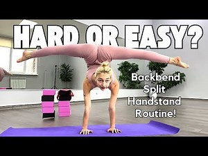Backbend Handstand Split Challenge | Hard Contortion Trick? (4K)