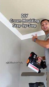 DIY Crown Moulding Step-by-Step #diy #crownmolding #howto