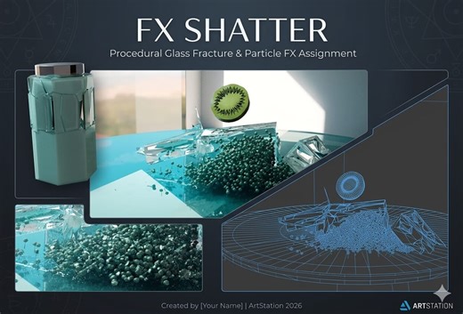 FX Shatter – Procedural Glass Fracture & Particle Simulation, Chandni Thakur