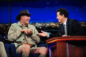 5.1M views · 90K reactions | This #NationalWildlifeDay, we’re rewinding to animal expert Will Ferrell showing our audience the rarest of creatures. #WildlifeWednesday #Colbert #Throwback | The Late Show with Stephen Colbert | Facebook