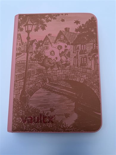 Cubone 9 Pocket Vault X Pink Binder - Laser Engraved - - Etsy