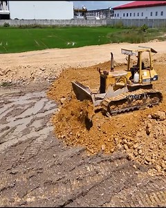 Top Techniques for Pushing Soil Into Fields: Komatsu Dozer & Dump Truck Build a Factory | Dozer Tv