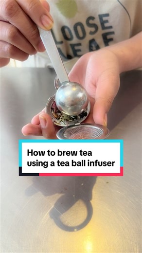 Bagged tea is super low quality. It’s so easy to brew loose leaf tea once you know how. We show you how to use a tea ball stainless steel tea infuser. #herbaltea #looseleaftea #teatok #teamaker #teaaccesories #teaware #noteabags