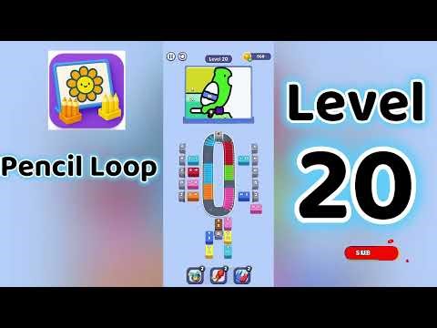 Pencil Loop Level 20 Walkthrough ✏️🧩| Tricky Drawing Puzzle Solution | Go Answer