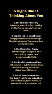 5 Signs She is Thinking About You #love #shortsfeed