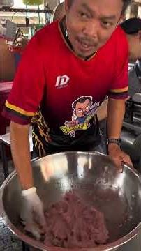 ทำเนื้อปลากราย นำมาทำเส้นก๋วยเตี๋ยวปลา