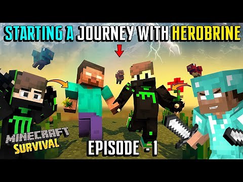 😱STARTING A NEW JOURNEY WITH HEROBRINE IN MINECRAFT SURVIVAL(#1)