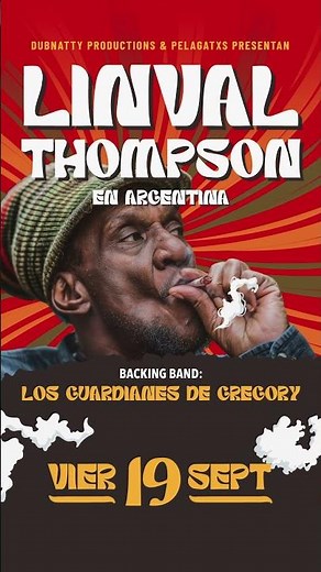 Linval Thompson en Argenitina 19/9 en el CAFF - PelaGatos #reggae