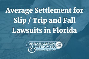 Recent Slip and Fall Settlements in Florida - Is There an Average? - Hotel Slip & Fall Settlements