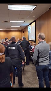 Last night, the Port Washington Police Department used excessive force to arrest a woman for speaking up against the data center. Their actions demand to be seen and they must be held accountable. SHAME! We are thankful that this local advocate is safe, and we condemn the Port Washington PD’s actions in the strongest possible terms. We must refuse to be silent while our futures are bought from us. | Our Wisconsin Revolution