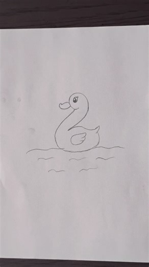 How to Draw a Cute Duck Step by Step 🦆 #art #drawing #shorts #trending #youtubeshorts #sketch #video