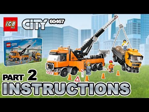 LEGO 60467 Heavy-Duty Recovery Tow Truck with Crane – 4K Build Instructions Slideshow (Part 2 of 2)