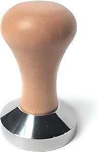 Coffee Powder Bean Press Hammer - Stainless Steel 58mm with Ergonomic Design