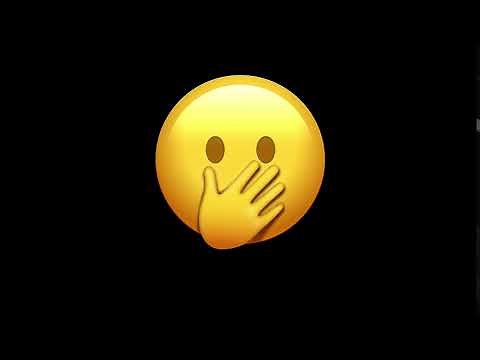 Face With Hand Over Mouth animated emoji Green screen all faces - Intro Video Maker