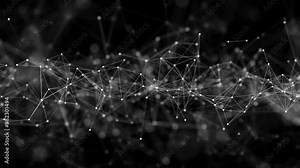 Scientific molecule loop background for medicine, science, technology, chemistry. Wallpaper or banner with a DNA molecules. geometric dynamic Science Research and Medical Technology