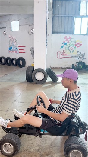 5.Silent Track Star: E-Kart’s Eco-Friendly Rush#Zyliathor #Electric #goKart #fyp #atv #karting