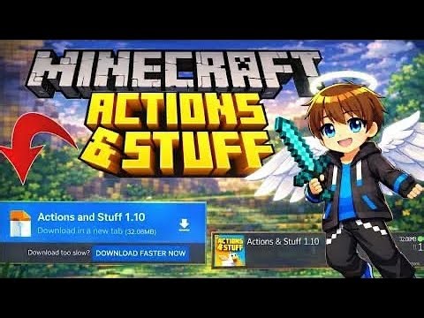 Minecraft Actions & Stuff 1.10 Download (MediaFire) | NEW UPDATE REVIEW! ✅ 