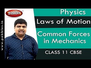 Common Forces in Mechanics : Laws of Motion | Physics | Class 11 | CBSE