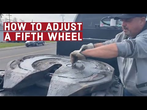 How to adjust a Holland fifth wheel.