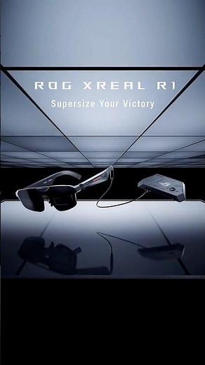 Meet the ROG XREAL R1 AR Gaming Glasses. Supervise your victory, powered by @XREAL 🎮✨​