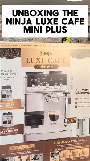 Unboxing The Ninja Luxe Cafe Mini Plus #coffee #ninjaluxecafe #shorts