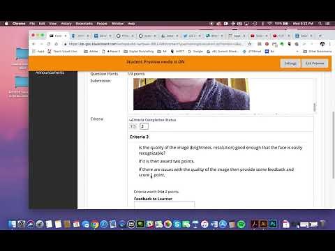 Evaluating work using Self and Peer Assessments in Blackboard
