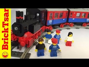 LEGO 7715 Push Along Passenger Steam Train from 1985! 4.5V Trains Toy Review
