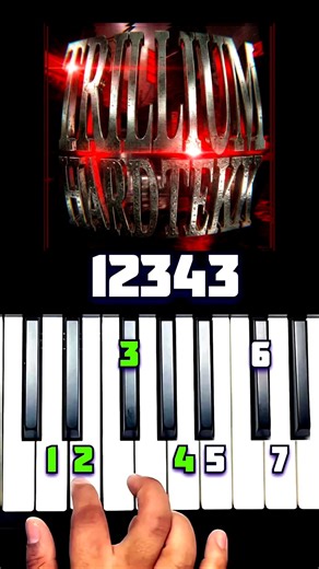 TRILLUM HARD TAKK PIANO TUTORIAL WITH NUMBER NOTES #piano #tutorial #trillium