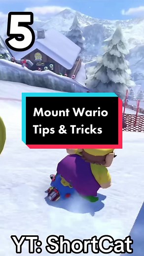 Mount Wario Tips & Tricks in Mario Kart 8 #mario #mariokart #mk8 #mariokart8 #nintendo #mountwario credit: ShortCat (YT)
