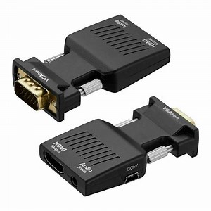 Sanoxy VGA To HDMI Adapter Full HD 1080P Audio Video Converter Laptop PC To TV HDTV AV