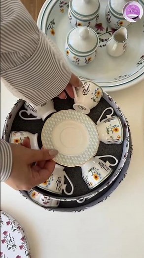 Luxury Floral Porcelain Tea Cup Set 🌼 | Elegant Tea & Coffee Cups | Premium Tableware #2026#viral