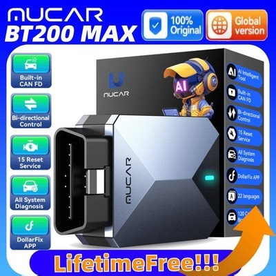 MUCAR BT200 MAX AI OBD2 Scanner Free Car Diagnostic Tool Code Reader CAN-FD 2026 | eBay