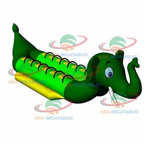 [Hot Item] Commercial Crazy Water Sport Towable Tube Elephant Inflatable Banana Boat for Sale