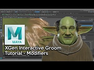 Maya XGen Interactive Groom Tutorial - Modifiers