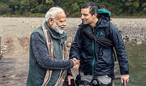 PM Narendra Modi Tells Bear Grylls 'Someone From Outside Cannot Clean My India' on Man vs Wild - Watch