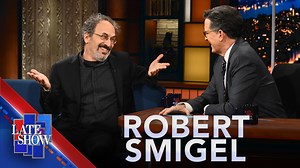 Comedy legend Robert Smigel, who wrote and directed the new animated musical “Leo,” has known Stephen Colbert for decades and once scouted a young Colbert at Chicago’s famed Second City improv. “Leo,” starring Adam Sandler, is available now on Netflix. | The Late Show with Stephen Colbert