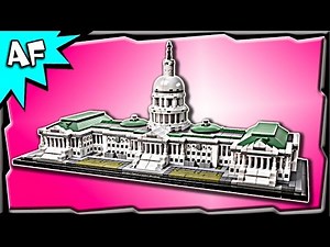 Lego Architecture United States CAPITOL BUILDING 21030 Stop Motion Build Review