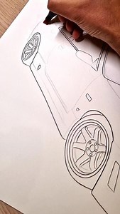 Nissan R33 GTR, Fantastic in this red color! #skyline #gtr #gtr33 #gtr34 #gtr35 | Car Drawing by Floridi Diego
