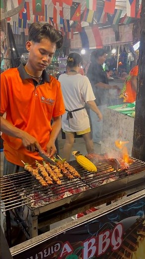 🔥 Hot BBQ at Bang Niang Market – Khao Lak 🍖✨