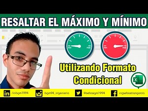 Highlight the maximum and minimum values ​​using conditional formatting in Excel