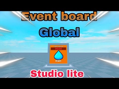 Event board Global || Studio lite #roblox #studiolite