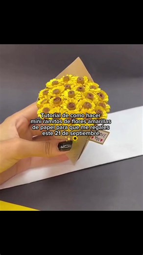 #tutorial de como hacer #miniramito de #floresamarillas para que me regales #este #21deseptiembre 🌻🌻