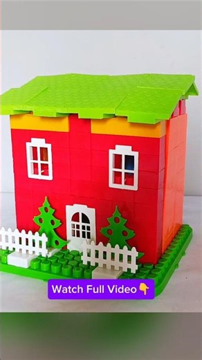 Easy DIY LEGO House Build 🏡 | Beautiful Building Blocks ASMR #shorts #diy